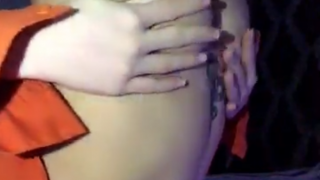 Tango Lara ifşa Sexy kızın gömlekli showu